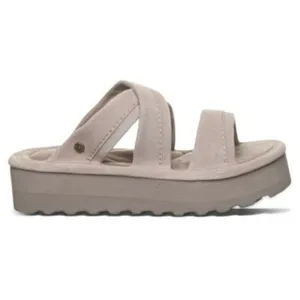 Bearpaw Altitude Platform Slide Sandals Taupe Suede Women’s Size 10 thumbnail 15