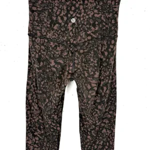 Lululemon Align Pants II 25" Wild Thing Camo Brown Earth Multi Yoga Size 4 thumbnail 7