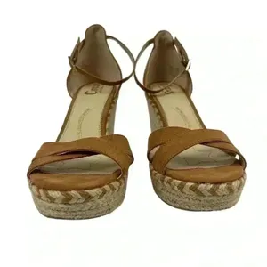 Circus by Sam Edelman Espadrille Sandals Brown Criss-Cross‎ Ankle Size 8.5 thumbnail 2