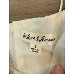 For Love And Lemons Farah Floral Bustier Crop Top White‎ Coquette Small thumbnail 3