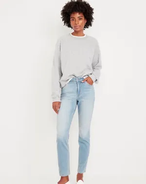 Old Navy High-Waisted Wow Straight Ankle Jeans thumbnail 3