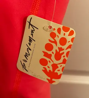 NWT Free People Movement ‘Never Better’ Neon Coral Women’s size XS Jumpsuit thumbnail 5