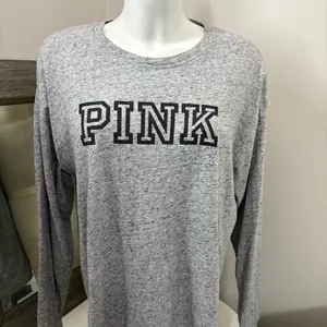 PINK Victoria's Secret Heather Gray Top thumbnail 2