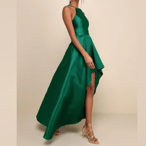 Lulus Broadway Show Emerald Green High-Low Gown thumbnail 6