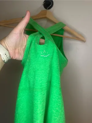 Beyond Yoga Neon Green Racerback Mini Dress thumbnail 5