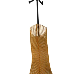 Jaded London Fishnet Mesh Tank Top Yellow Festival Y2K Sheer US 4‎ thumbnail 6