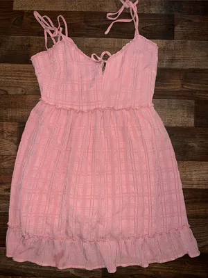 Forever 21 Pink Tie-Shoulder Mini Sundress thumbnail 3