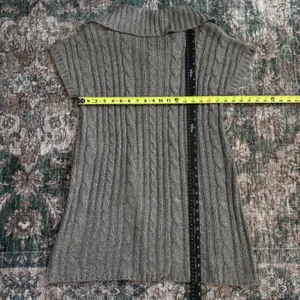Croft & Barrow Short Sleeve Cardigan L Brown Cable Knit Sweater Boho Grandma Y2K thumbnail 6