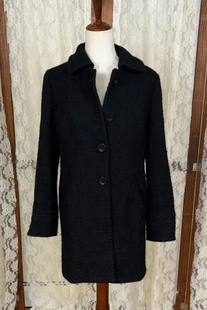 Gorgeous Ann Taylor Textured Wool Blend Peacoat thumbnail 1