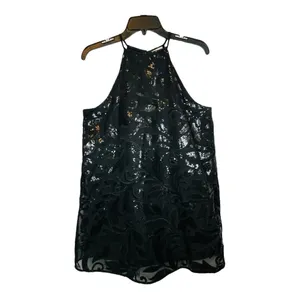 Show Me Your Mumu Gomez Mini Dress Womens Small Black‎ Sequin Halter Shift Glam thumbnail 4