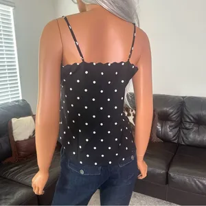 NWT J. Crew Women’s Size 6‎ Polka Dot Cami Top Romantic Feminine French Classic thumbnail 4