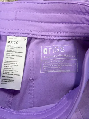 Figs Women’s Zamora High-Rise Casual Scrub Trouser Pants in Lavender XSP thumbnail 7