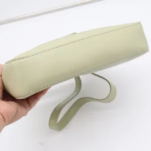 Unbranded Shoulder Bag Womens Medium Hobo Sage Green Gold Clasp Excellent thumbnail 6