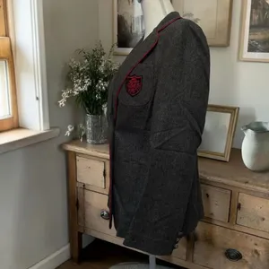 Vintage 70’s Gray Crested Wool Blazer Sz M Preppycore thumbnail 3