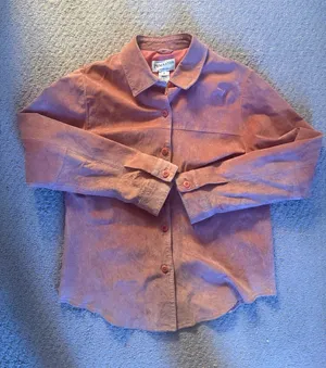 Pendleton Pink suede Button-Down Shirt jacket thumbnail 1