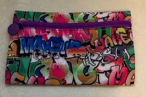 ipsy Multicolor Graffiti Cosmetic Bag thumbnail 1