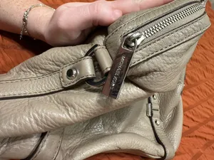 Michael Kors Bedford Medium Belted Leather Satchel – Taupe / Dark Khaki thumbnail 13