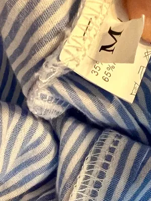 Striped Blue & White Cotton Boxer Shorts thumbnail 2