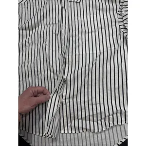 Frame‎ Revolve Linen Blend Striped Organic Short Sleeve Button Up Blouse Size XS thumbnail 12