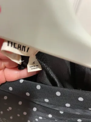 Polka dot skirt black thumbnail 3