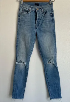 MOTHER Denim The Stunner Ankle Fray Hit The Jackpot thumbnail 2