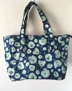 Floral Lunch Tote Blue thumbnail 2