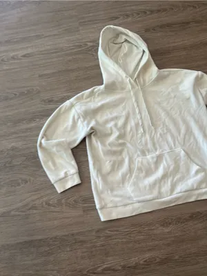 Marc New York Pullover Hoodie Womens Large Cream Ivory Kangaroo Andrew Marc thumbnail 3