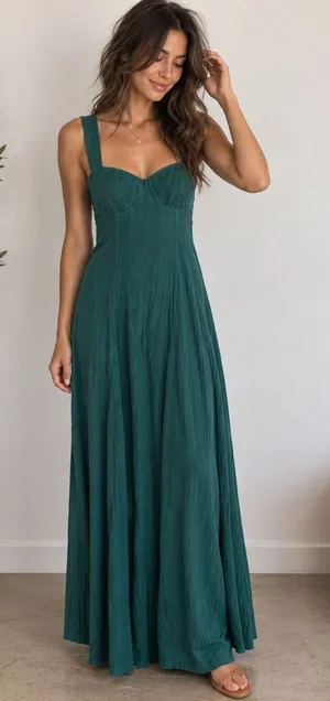 🌿 FP Beach Free People Bustier Maxi Dress Size Small 🌿 thumbnail 1