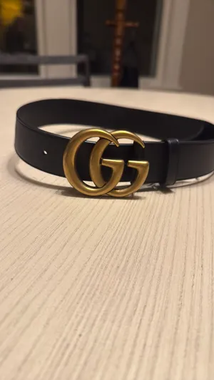 Gucci Belt Leather Black GG Gold Marmont Women’s Hardware 75/30 thumbnail 4