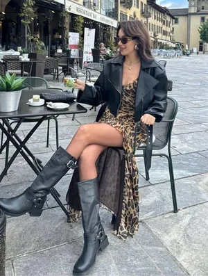 Zara maxi dress leopard animal print mesh ruffled boho cheetah casual summer thumbnail 2