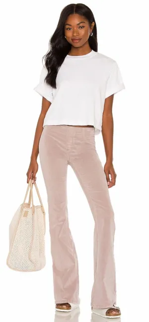 Free People Pull On Corduroy Flare in Sugar Maple Size 27 thumbnail 1