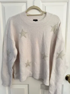 Rails Kana Sweater in White and Gold Stars thumbnail 2