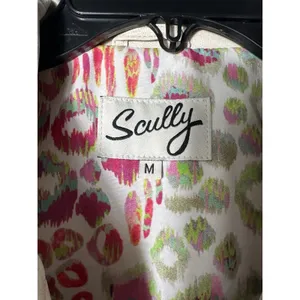 NWT Scully Beige 100% Leather Zip Front‎ Stand Up Collar Jacket Medium #WX13-15 thumbnail 5
