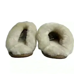 ASOS Design Unisex Sheepskin‎ Slippers Brown Size 7-8 Winter Casual thumbnail 5
