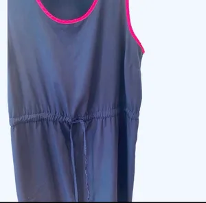 Gap Navy Blue Hot Pink Tank Racerback Dress Lightweight M Relaxed Fit thumbnail 3
