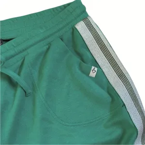 NWT Torrid LoveSick Classic Fit High Rise Lurex Stripe Joggers Green Size 3X thumbnail 7