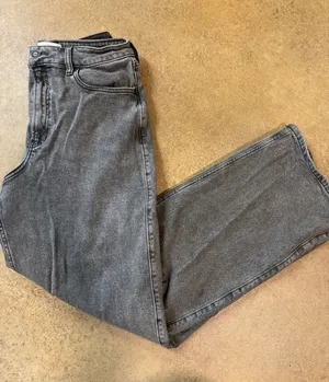 Hollister Women's Wide Leg Pants - Washed Gray thumbnail 1