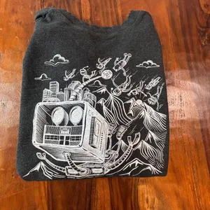 District Little‎ Machine Beer Denver Colorado Robot Sweatshirt Charcoal 2XL thumbnail 9