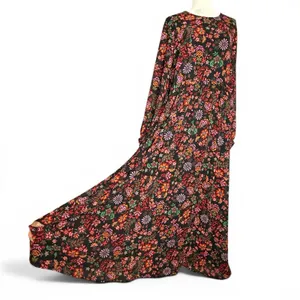 Floral Maxi Dress 2XL‎ Cottagecore Peasant Folklore Semi Sheer Long Sleeve Lined thumbnail 6