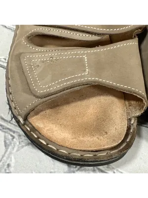 Finn Comfort Jamaika Jamaica Tan Double Strap Slip On Wedge Sandals Womens 37 /7 thumbnail 9