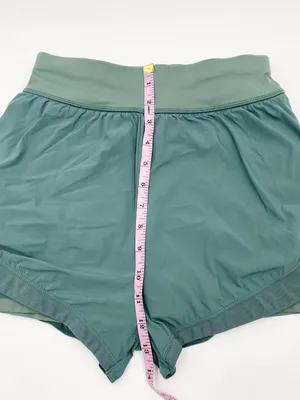 Sweaty Betty Tempo Run Shorts Size 4 Cool Forest Green Running Athletic Sporty thumbnail 12