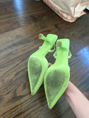 H&M Green Pointed Toe Heels thumbnail 3