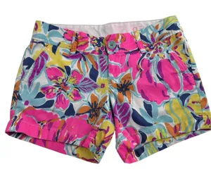 Lilly Pulitzer Women's Callahan Short Besame Mucho Size 0 Preppy Colorful Summer thumbnail 1