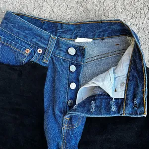 Vintage Levi’s 501 Women’s Size 1 Black Suede Front Panels 80s Button Fly USA thumbnail 7