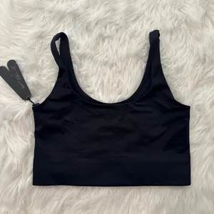 Nike Skims Shine Scoop Neck Longline Bra Obsidian Size Small thumbnail 3