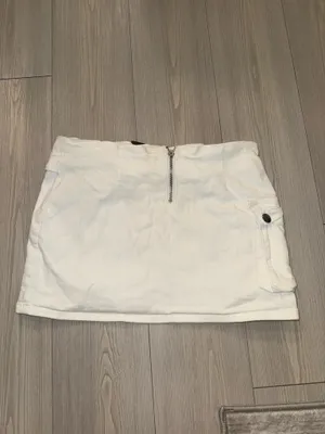 Edikted Roux Belted Mini Skirt white size S thumbnail 4
