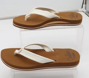 Reef Flip Flop Womens 7 Cushion Breeze White Tan Padded Beach Sandal Excellent thumbnail 1