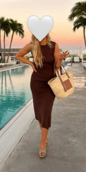 Vestique Brown Dress thumbnail 1