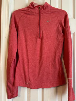 Nike Red Long Sleeve Dry Fit top thumbnail 1
