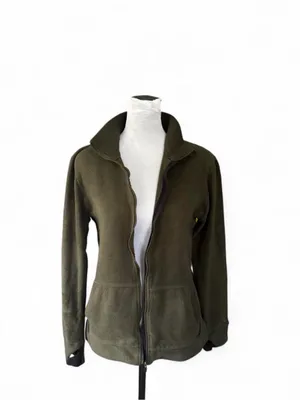 Cuddl Dubs olive green fleece jacket thumbnail 4